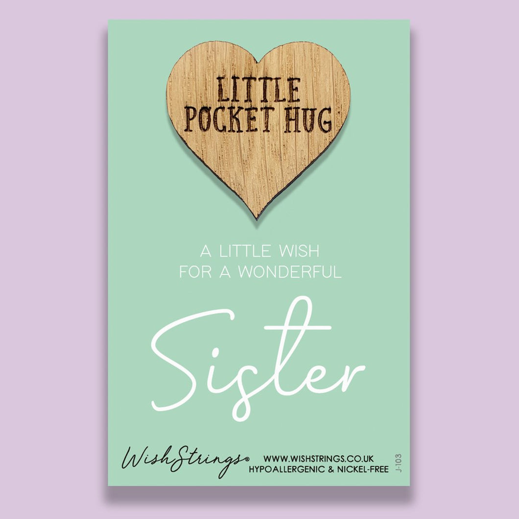 Sister - Pocket Hug - Keepsake Token